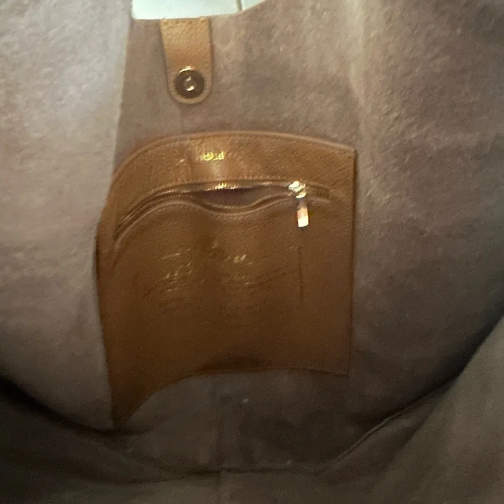 Kurt Geiger London Violet Tan Leather Hobo Bag - Picture 5 of 9